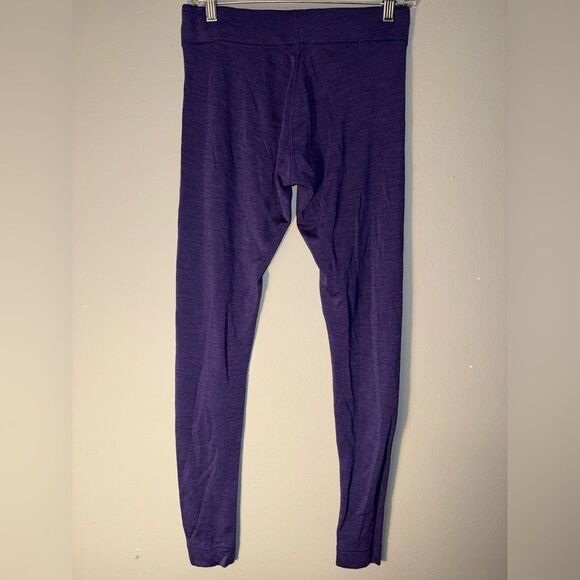 Smartwool merino wool Deep Purple Leggings Gorpcore medium - Picture 3 of 5